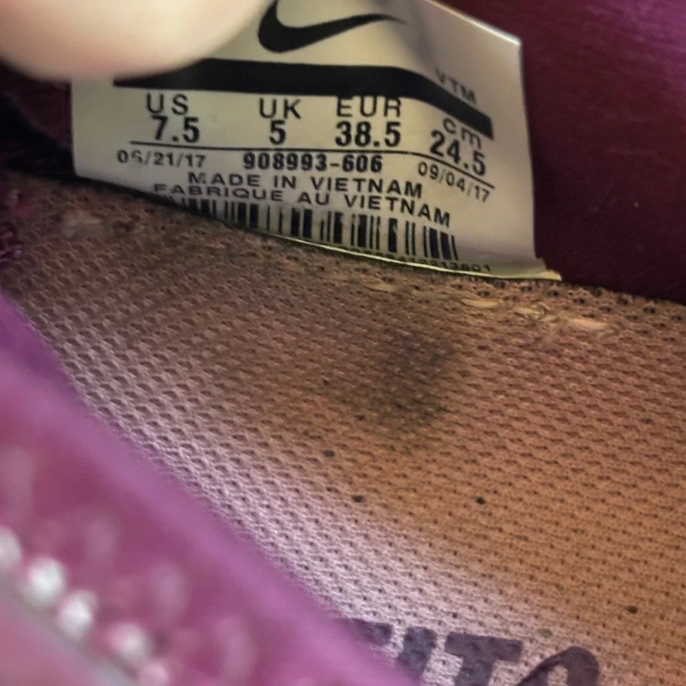 Nike Air Max Sequent 3 Women Purple Gray Running Shoes Athletic Athleisure
